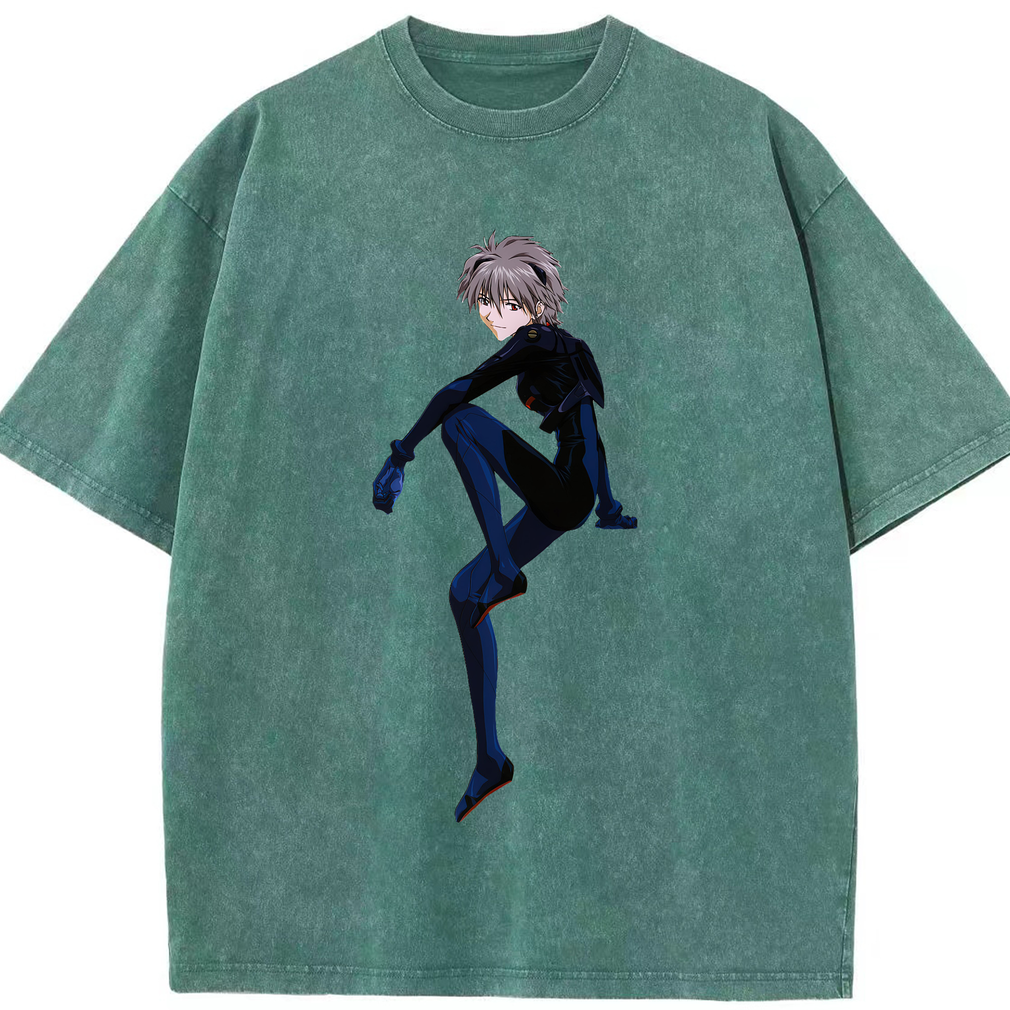 （画像用） EVA 新世紀エヴァンゲリオン 綿100% ヴィンテージ風 半袖Tシャツ（フロントプリント）